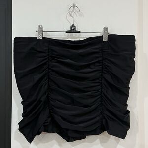 Raisins Curve Black Ruched Marrakesh Costa Skirt Swim Bottoms Size 22W